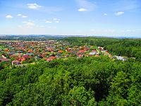 Výhledy z rozhledny Milíř (Vysoká nad Labem)