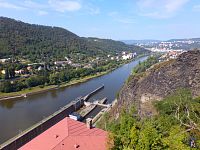 Vyhlídka z hradu Střekov (Ústí nad Labem)