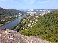 Vyhlídka z hradu Střekov (Ústí nad Labem)