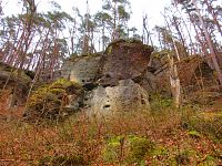 Skalní útvary mezi Mlčení a Harasovem (Kokořínský Důl/Janova Ves)