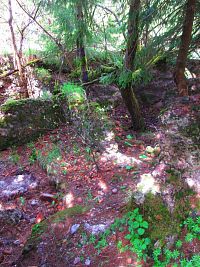 Ruiny loveckého zámečku Hochbergů (Grzmiąca)