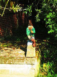 Dřevořezba u mlýna (Popovice)