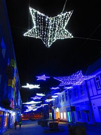 Vánoční výzdoba Popradu v roce 2025