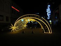 Vánoční výzdoba Popradu v roce 2025