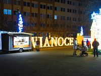 Vánoční výzdoba Popradu v roce 2025