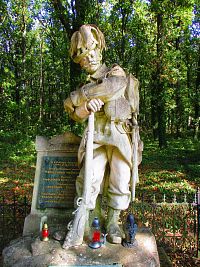 Zřízení pomníku rakouského 8. praporu polních myslivců v roce 1896, posledního to díla významného sochaře Tilgnera