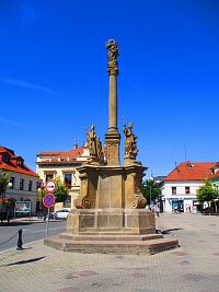 Mariánský (morový) sloup v Poděbradech