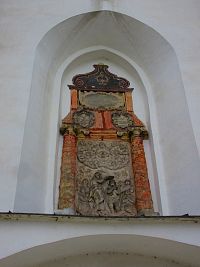 Fragment starého oltáře na kostele sv. Jana Křtitele (Velké Losiny)