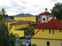 Kaple sv. Jana Křtitele s bývalým nádražím (Litoměřice)