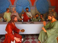 Vyobrazení Ježíše myjícího všem nohy (Vambeřice)