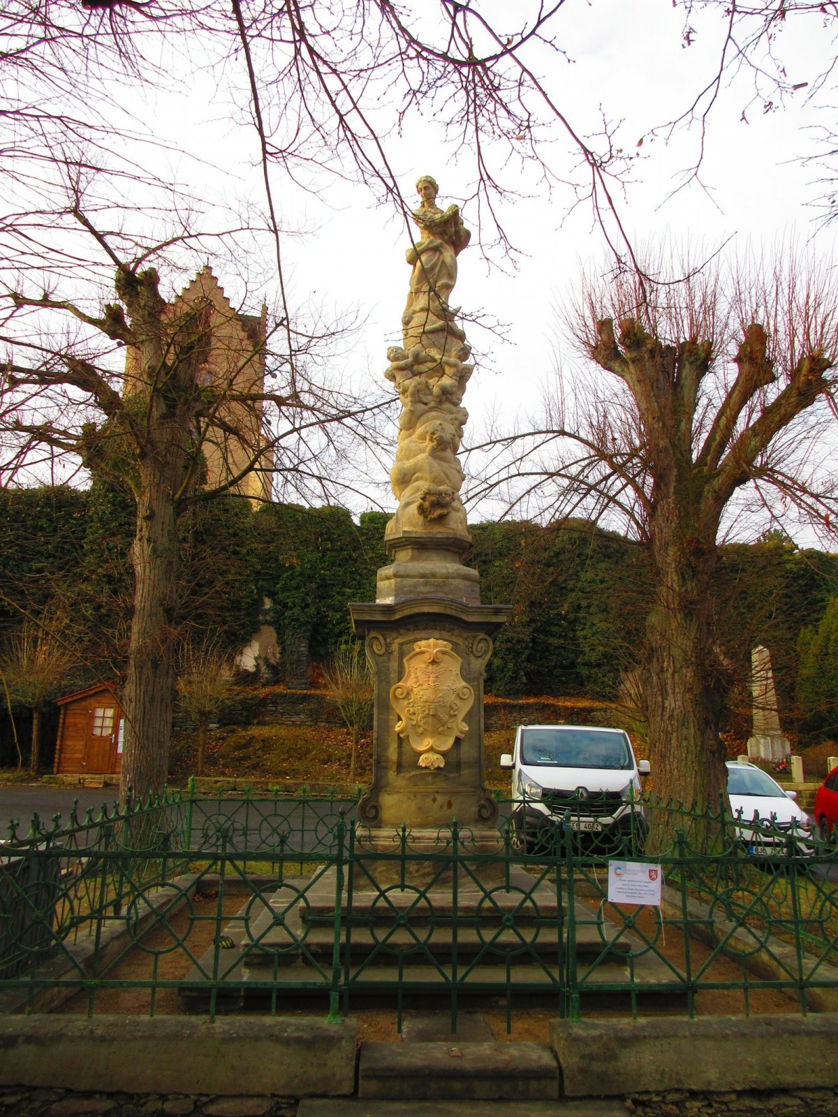 Mariánský sloup ve Žlebech