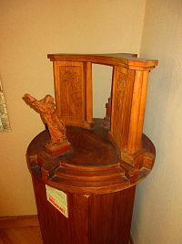 Dřevěný model pomníku Jana Blahoslava (Přerov)