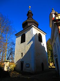 Zvonice u kostela sv. Barbory (Zahrádky)