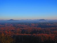 Výhled z Jestřebského zámeckého kopce (Jestřebí)