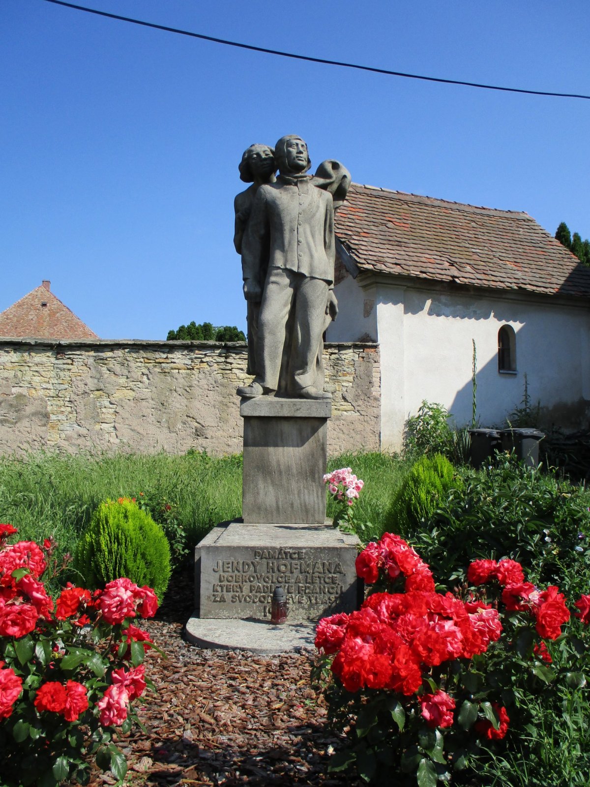Zřízení pomníku Jendovi Hofmanovi ve Velké Jesenici v roce 1928