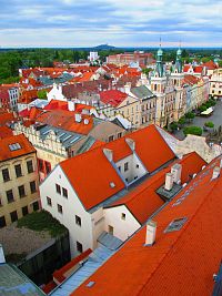 Pohled ze Zelené brány k Bílému Předměstí (Pardubice)