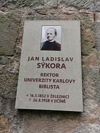 Pamětní deska na kostele sv. Jiljí (Železnice)