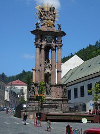 Banská Štiavnica - Trojičný stĺp na námestí