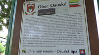 OSUSKÉ - tabuľa náučného chodníka