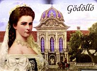 Jeden z ikonických portrétu císařovny se zámkem v pozadí