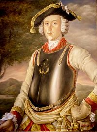 Portrét barona Münchhausena, reálného autora původních příběhů