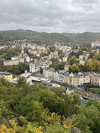 Výhled na Karlovy Vary