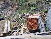 Vchod do důlní šachty lomu Terezie 8