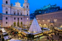 Salcburský vánoční trh na Katedrálním náměstí © Tourismus Salzburg