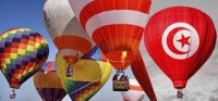 Festival horkovzdušných balónů v Tunisku