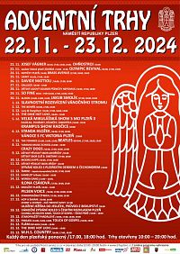 Program adventních trhů 2024, zdroj:  Prostr servis, s.r.o., www.trhyplzen.cz