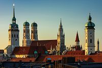 Mnichov, panorama pohled. Foto München Tourismus/Jörg Lutz