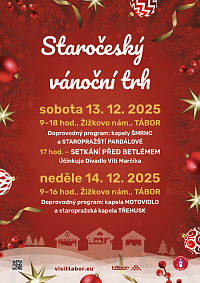 Staročeský vánoční trh v Táboře 2025