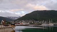 Pohled na lanovku z Tromsø
