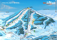 Mapa Ski areál Tanvaldský Špičák