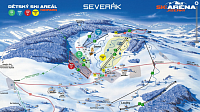 Mapa Ski areálu Severák