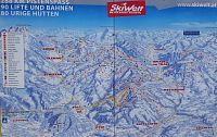 Mapa skia reálu SkiWelt.at