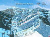 Skiareál Dolní Morava - mapa