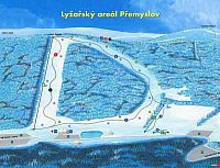 Ski areál Přemyslov - mapa