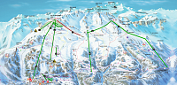 Mapa Ski areál Anzére