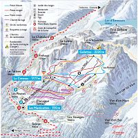 Mapa ski areálu