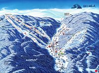 Ski areál Bílá - mapa