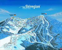 ski areál klínovec, mapa