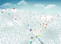 Ski areál Mariánské Lázně - Mariánky - mapa