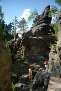 Individuální pěší turistika v národním parku; zdroj foto: České Švýcarsko; J.Laštůvka