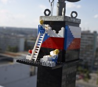 LEGO VĚŽ - Praha - 8.9.2012 - vrchol