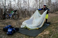Cesta za východem slunce - Česká republika - První camping, 11km do Mohelnice
