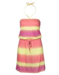 Designově velice povodené letní šatičky O´Neill Aqua Stripe Dress pink aop 2013 si velmi oblíbíte! Mají zavazování za krkem, díky střihu Regular Fit dají vyniknout Vaší krásné postavě a příjemný materiál Vám zaručí pohodlné nošení v horkých letních d