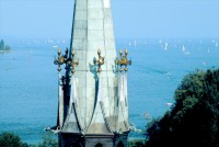 Pohled z kostnické baziliky na Bodamské jezero; foto: Tourist Information Konstanz (Hella Wolff-Seybold)