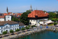 Přístav a budova Koncilu; foto: Tourist Information Konstanz GmbH