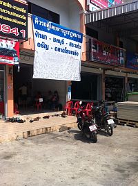 Pattaya - Poipet, stanoviště minivanů - kancelář